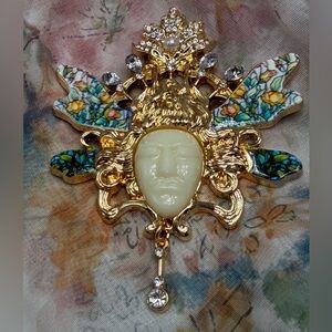 Fairycore Garden King Brooch